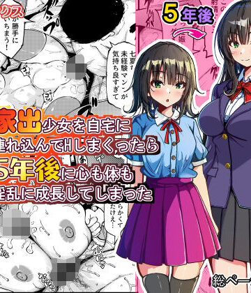 【ゆうやけボックス】家出少女を自宅に連れ込んでHしまくったら5年後に心も体も淫乱に成長してしまった❤制服