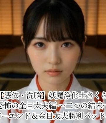 【悪堕ち研究員】【憑依・洗脳】妖魔浄化士さくら 恐怖の金目太夫編 〜二つの結末〜 ハッピーエンド＆金目太夫勝利バッドエンド❤動画・アニメーション