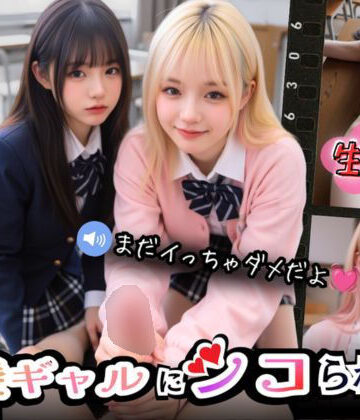【Angelsgarden】【実写系Hゲーム】好きな娘の前で金髪ギャルにシコられる！射精限界おち●ぽ焦らし我慢❤制服