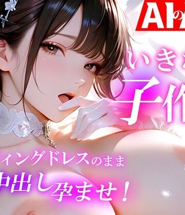 【おくみ】【AIのAV動画】いきなり子作り ウェディングドレスのまま中出し孕ませ！❤巨乳