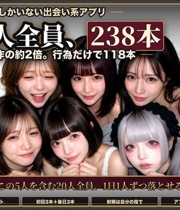 【黒海ジュリア】【実写系Hゲーム】ヤリマンしかいない出会い系アプリ2 〜スワイプして即ホテル〜❤辱め